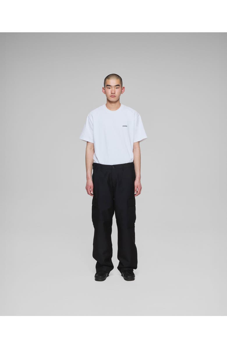 vowels Wool Blend Cargo Pant, Alternate, color, Black