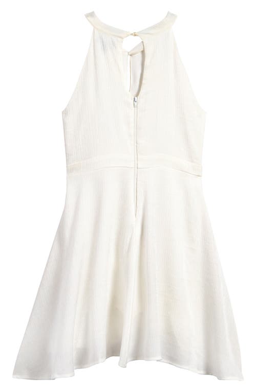 Shop Ava & Yelly Kids' Metallic Twist Front Party Dress