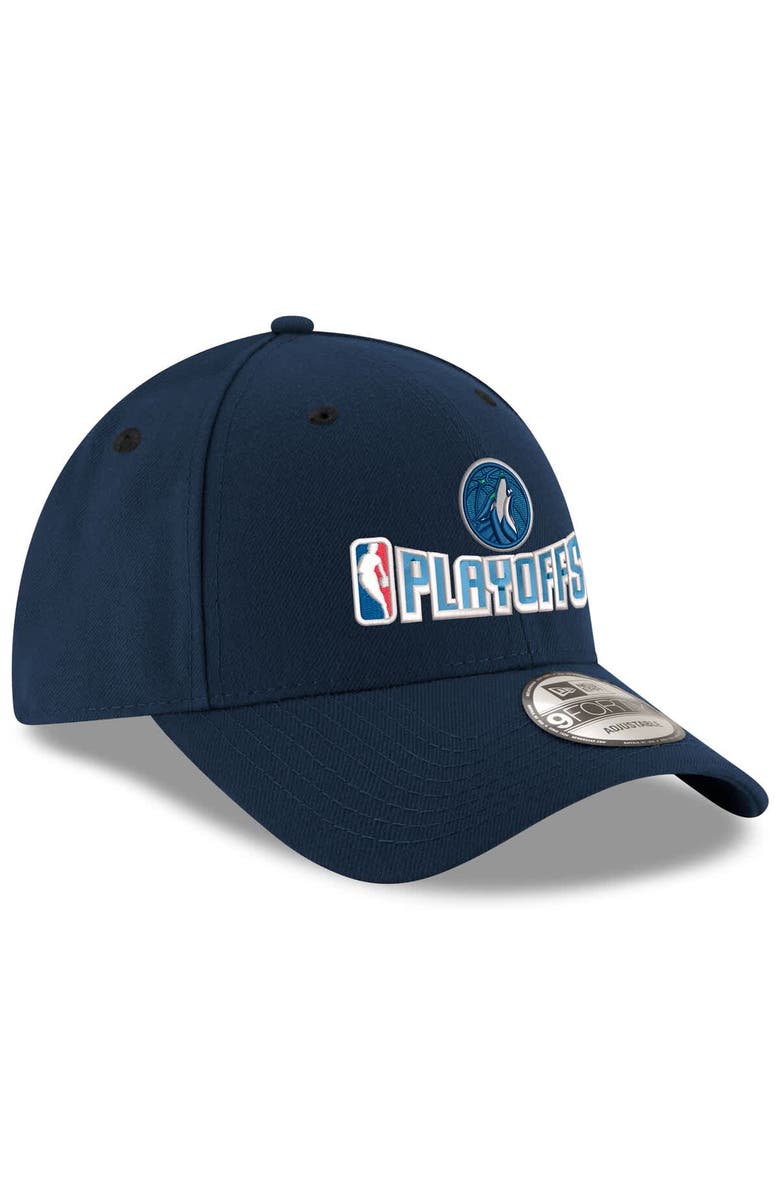 New Era Men's New Era  Navy Minnesota Timberwolves 2025 NBA Playoffs 9FORTY Adjustable Hat, Alternate, color, 