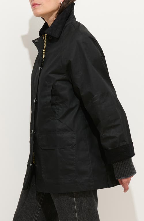 Alex Mill Madison Waxed Cotton Jacket In Black