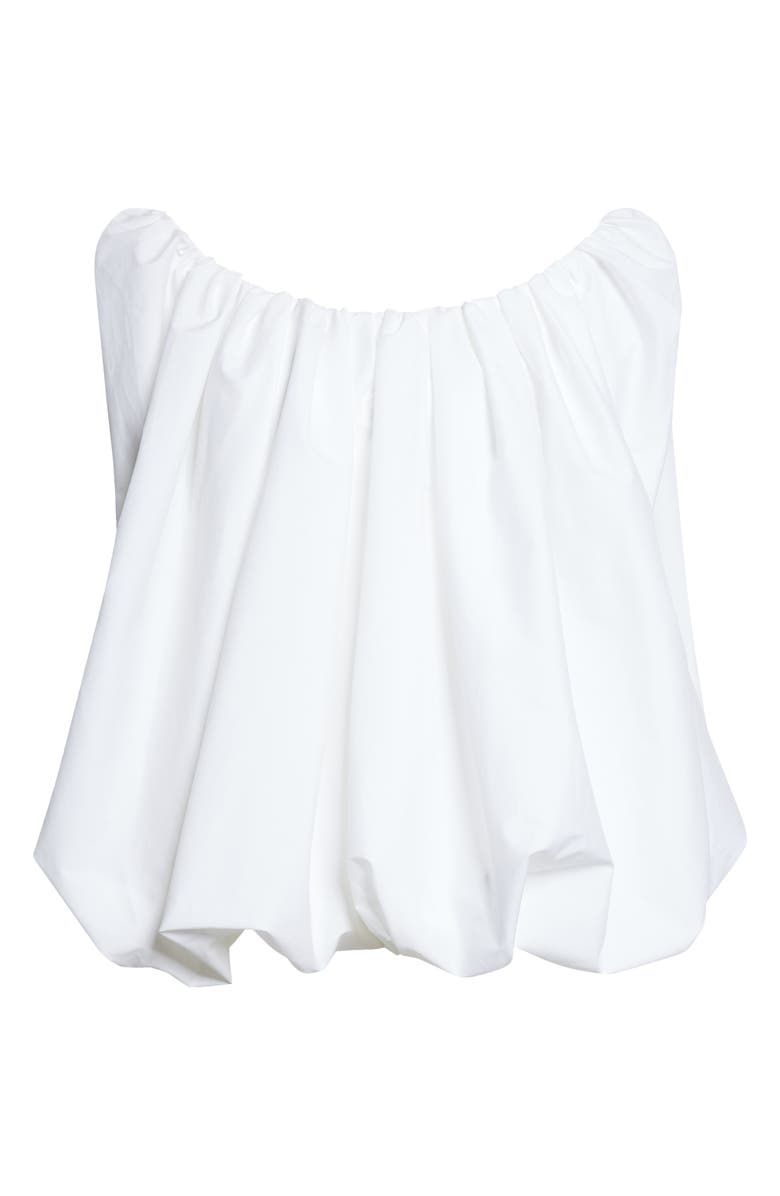 Jacquemus The Lavande Draped Bouffant Top, Main, color, White