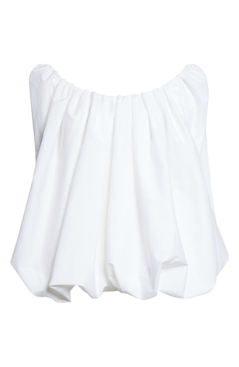 The Lavande Draped Bouffant Top