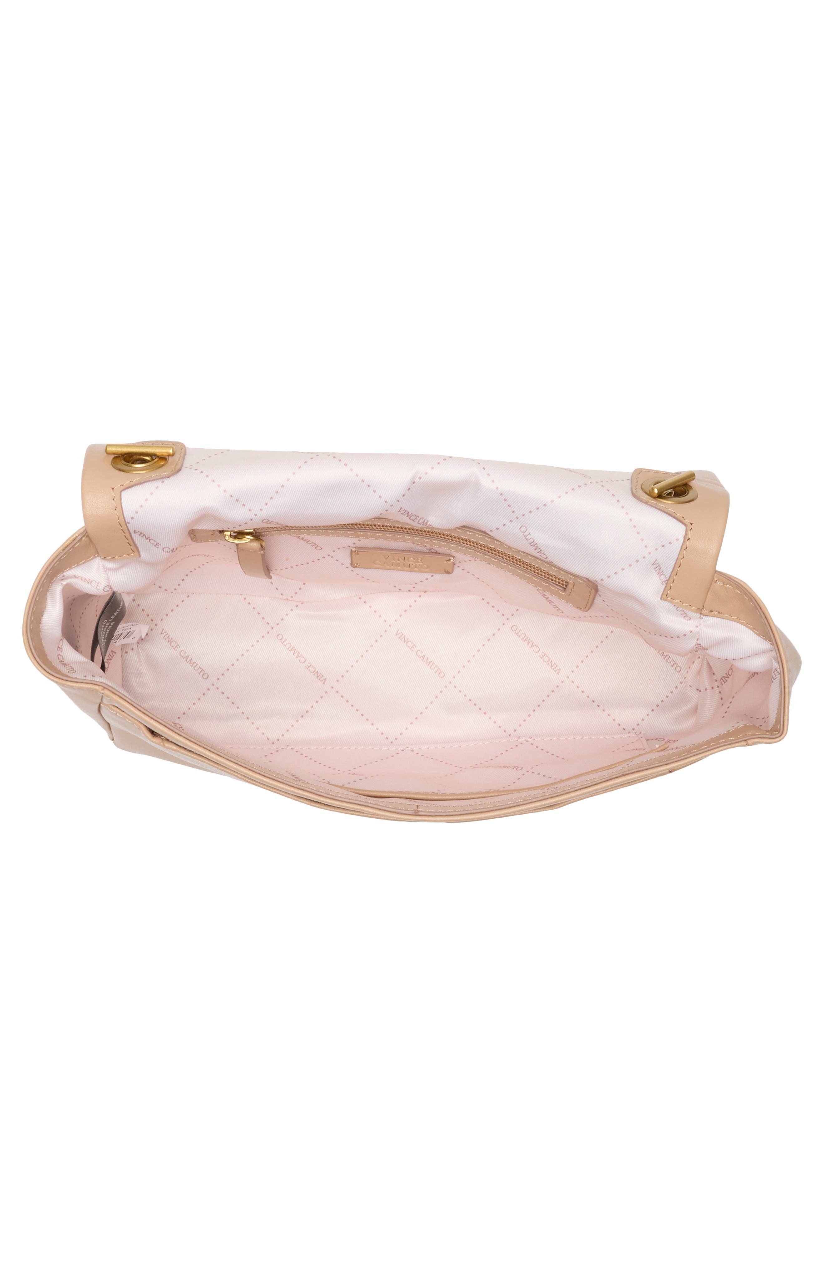 Mylah Napa Leather Shoulder Bag, Alternate, color, MILK TEA BAG NAPPA LEATHER