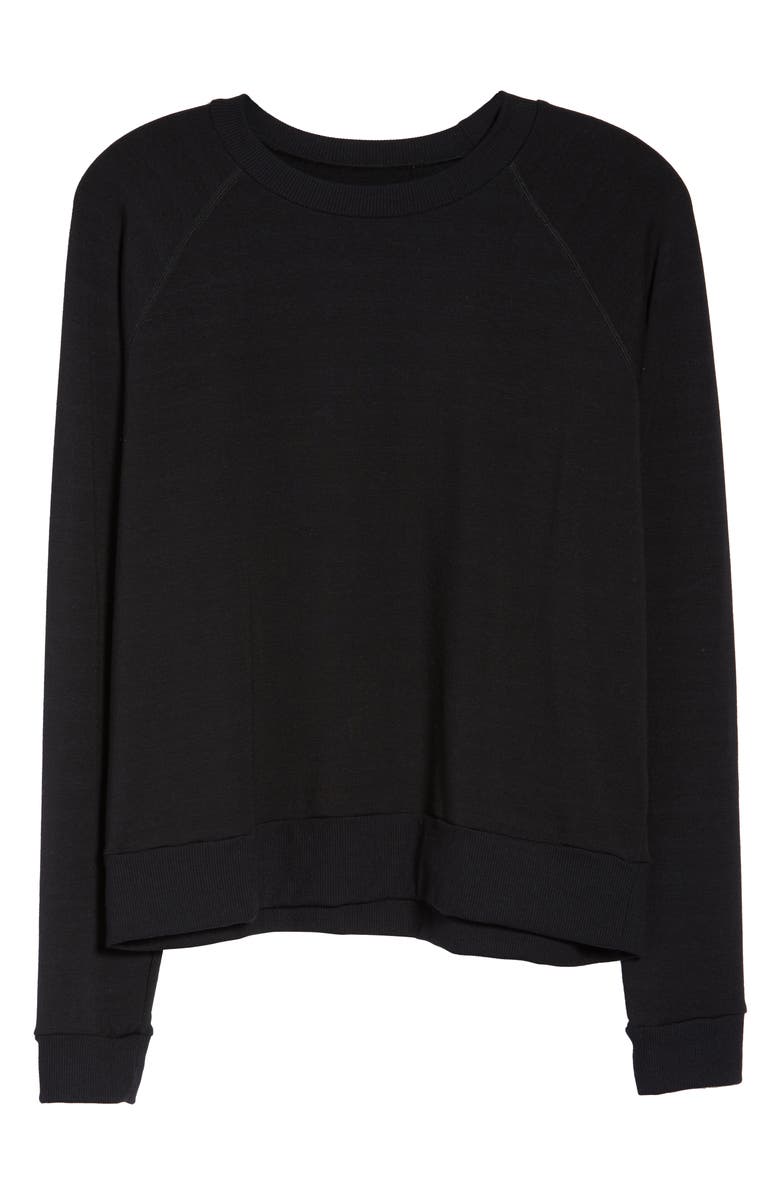 Beyond Yoga Fleece Raglan Sweatshirt, Alternate, color,