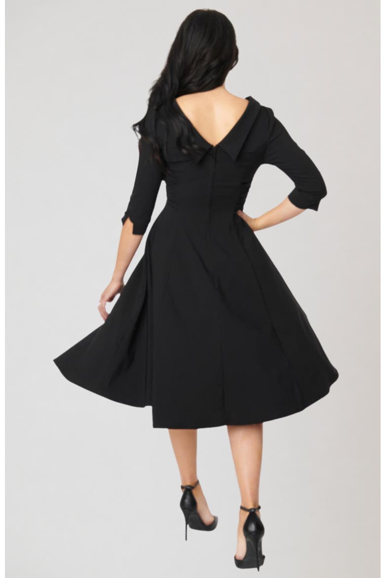 Nicola Swing Dress, Alternate, color, Black Accent