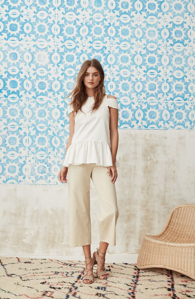 Stuart Weitzman 'Tiegirlbingo' Wraparound Lace Sandal, Alternate, color,