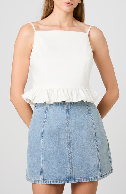 Lilah Ruffle Crop Camisole