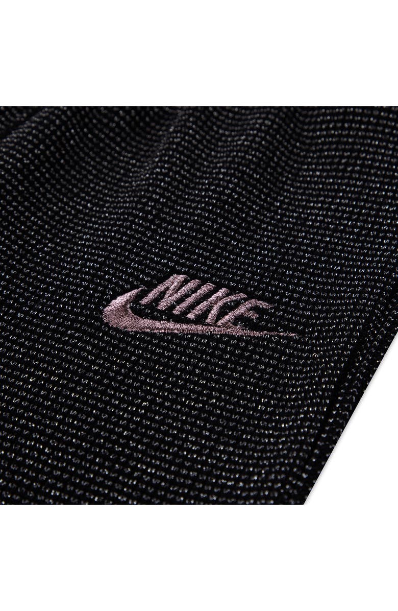Nike Metallic Waffle Stitch Sweatshirt & Leggings Set, Alternate, color, Black