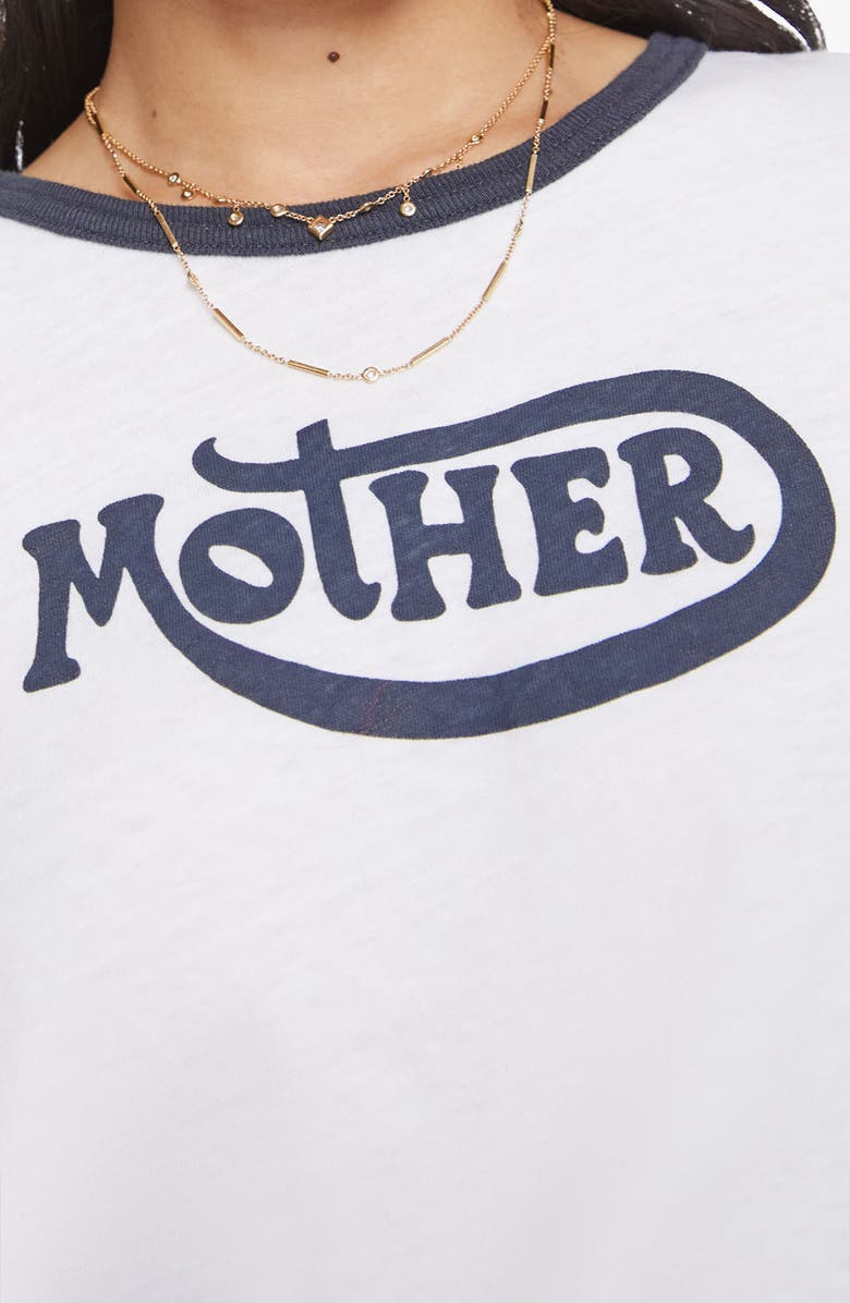 MOTHER The Li'l Goodie Goodie Ringer T-Shirt, Alternate, color, Mother Moto