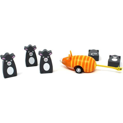Bowling Toy Cat with Mice