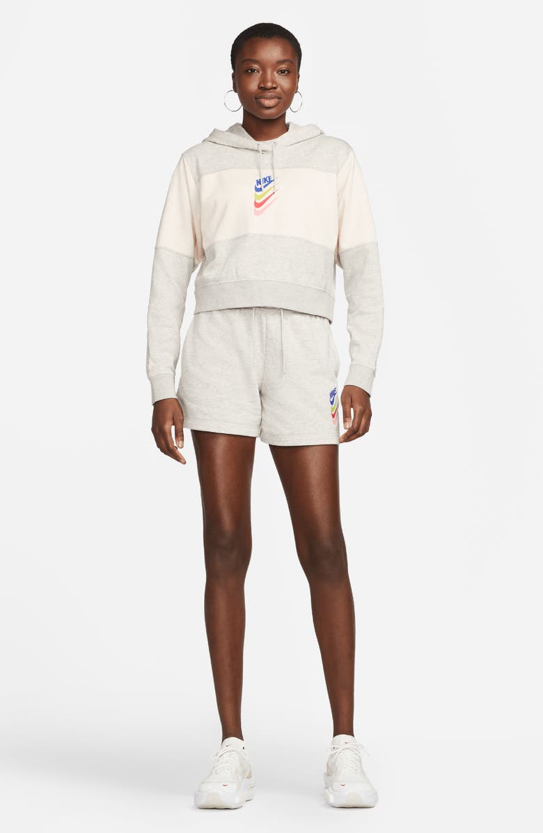 Nike Sportswear Logo Crop Hoodie, Alternate, color, 