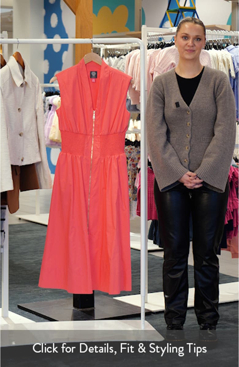 Sleeveless Cotton Midi Dress, sales video thumbnail