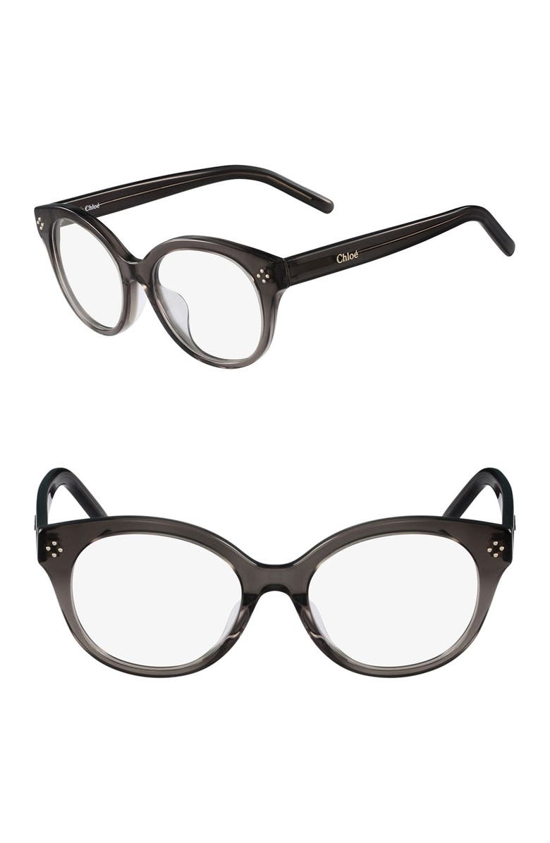 Chloé 52mm Cat Eye Optical Frames, Main, color,