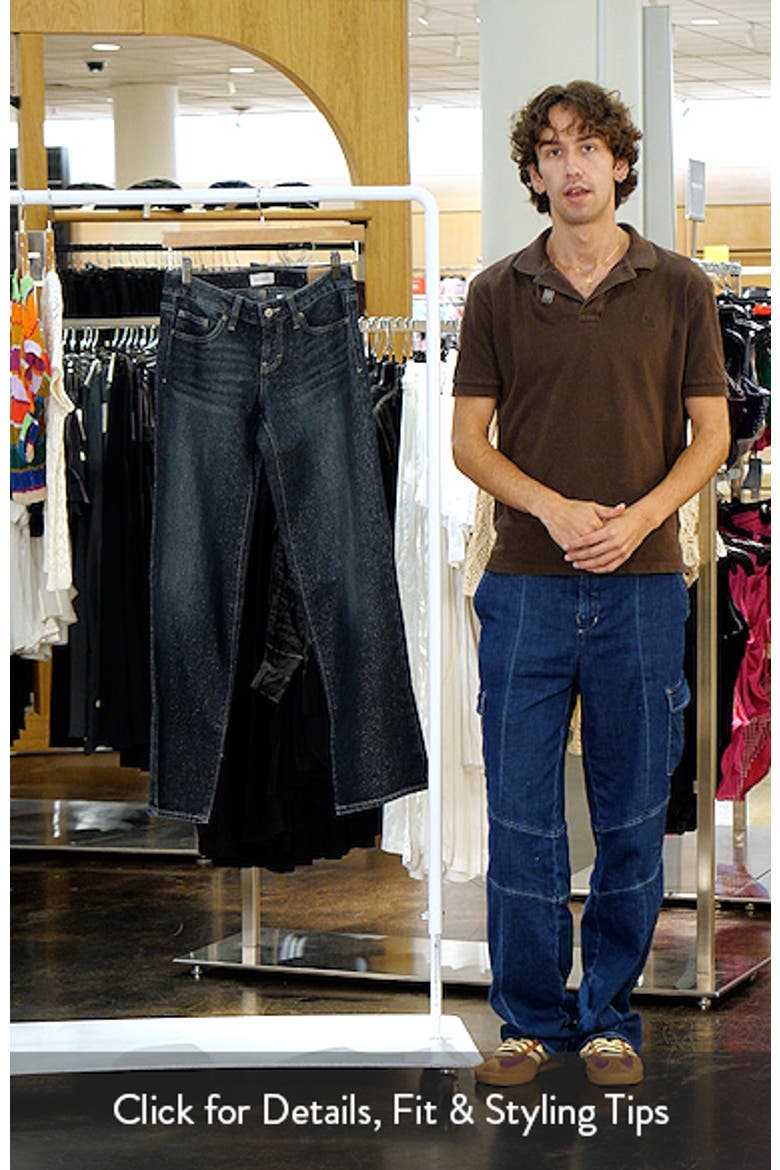 Zoe Low Rise Wide Leg Sparkly Jeans video
