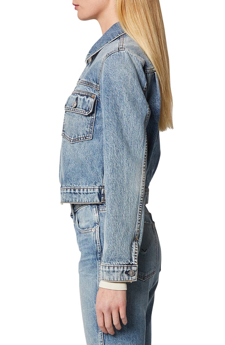Hudson Jeans Lola Shrunken Trucker Jacket, Alternate, color, 