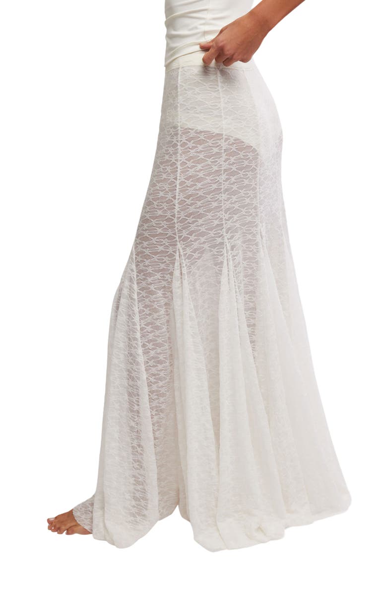 Free People Kiss Kiss Sheer Mesh Maxi Slip Skirt, Alternate, color, 