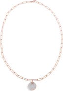 Monica Vinader Ava Diamond Disc Pendant Necklace