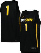 Nike Men's Nike #1 Black Appalachian State Mountaineers Replica Basketball Jersey