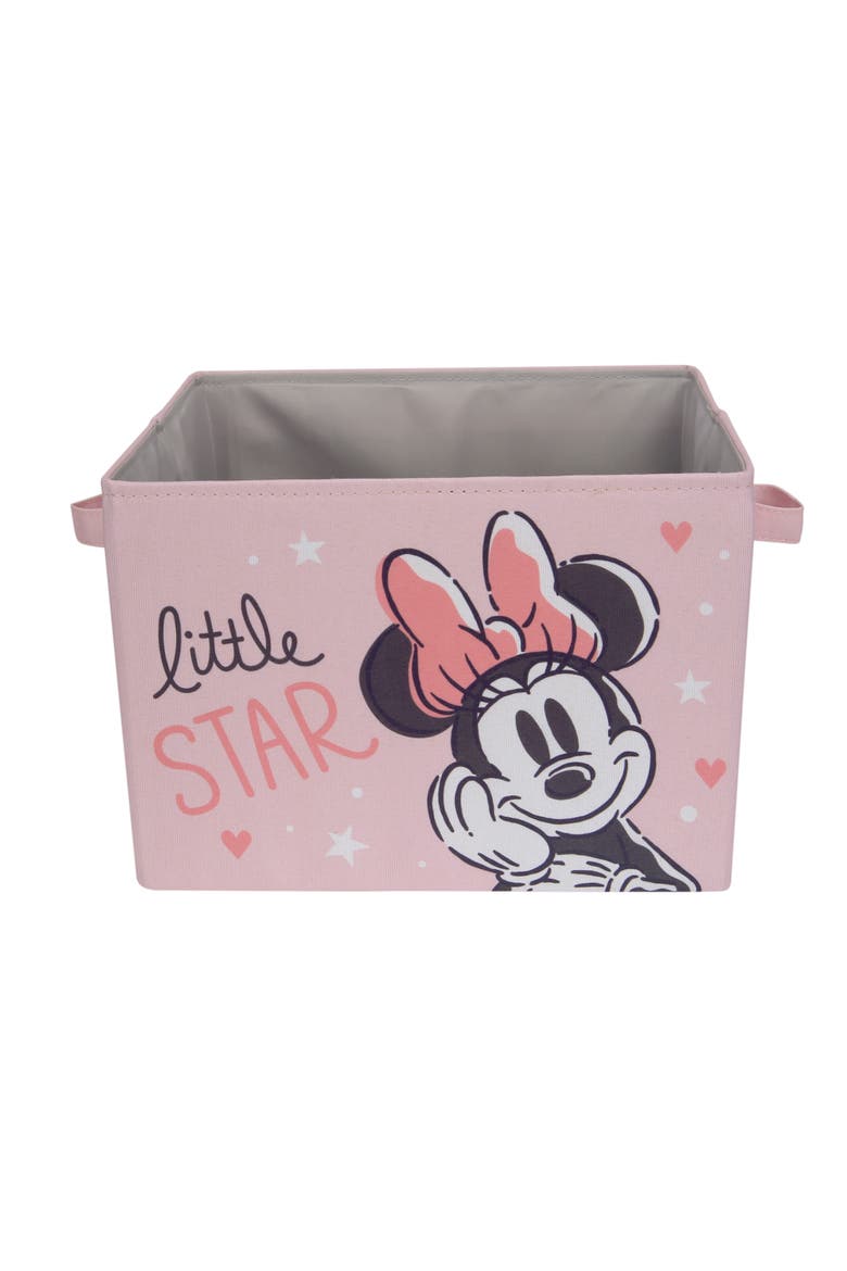 Disney Baby Minnie Mouse Foldable Storage Basket/Container/Bin, Alternate, color, Pink
