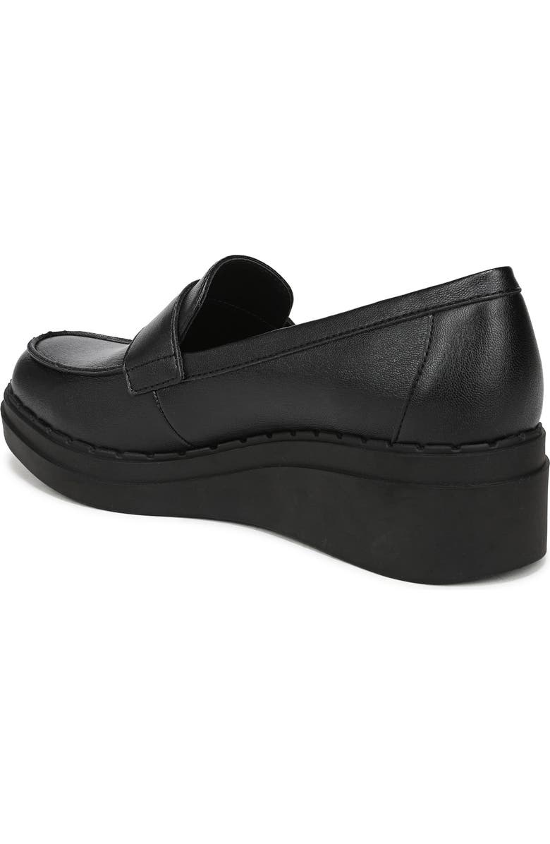 LifeStride Dolce Platform Wedge Loafer, Alternate, color, Black