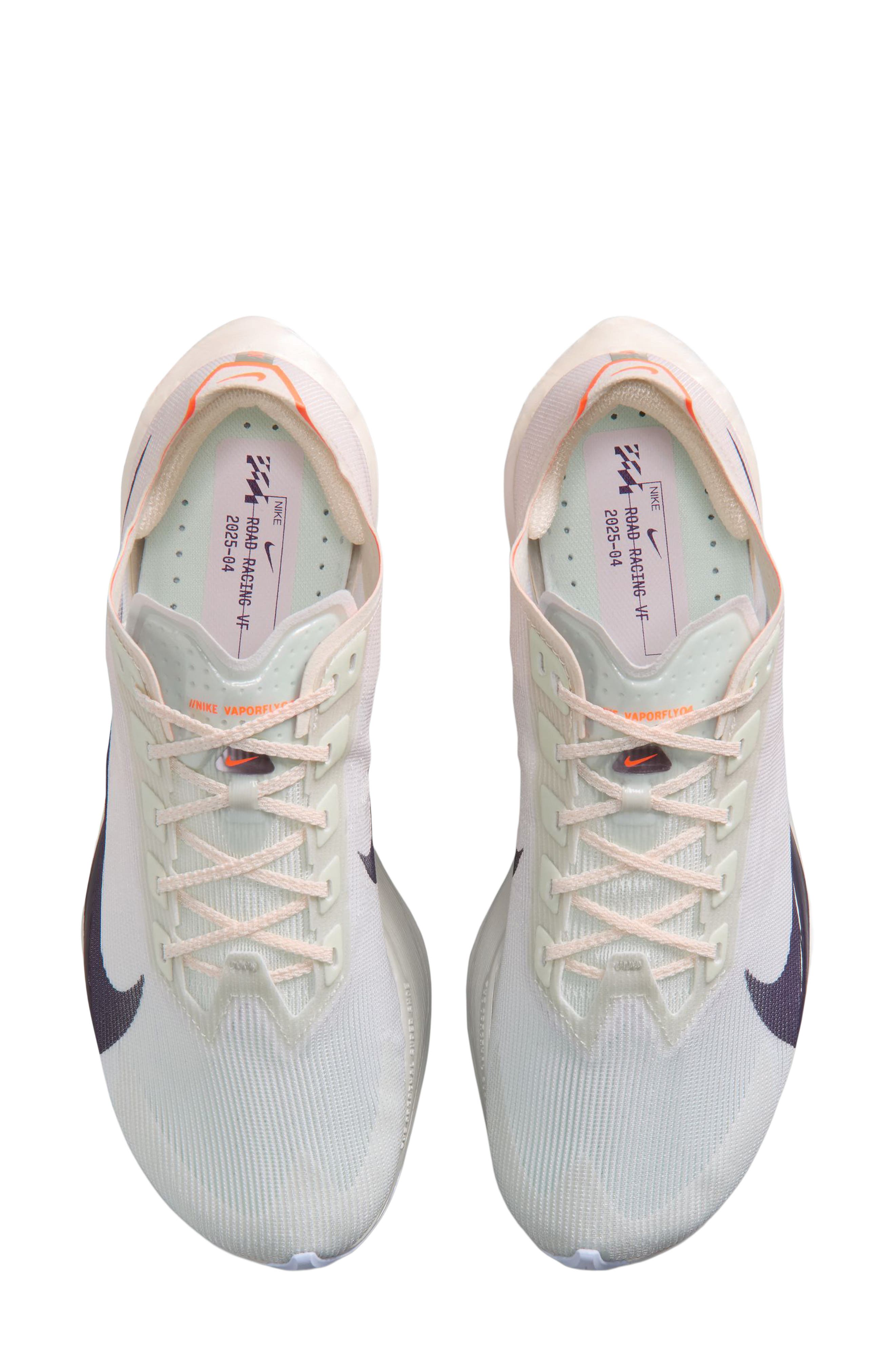 Vaporfly 4 Racing Shoe, Alternate, color, GREEN/ PURPLE/ CHALK/ CRIMSON