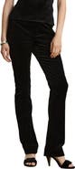 Lauren Ralph Lauren Soft Stretch Velvet High Waist Straight Leg Pants