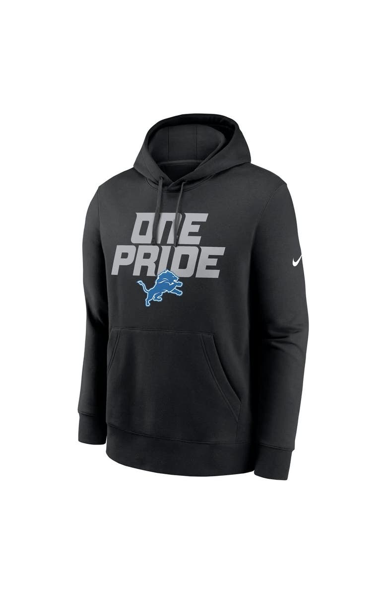 Nike Men's Nike Black Detroit Lions Hometown Fleece Pullover Hoodie, Alternate, color, 