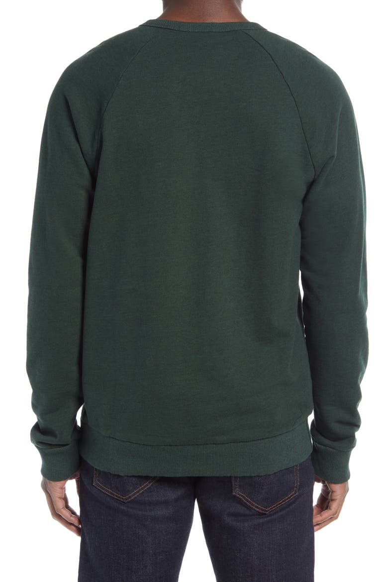 Elba Men's Crewneck Sweatshirt, Alternate, color, RICH VERDURE