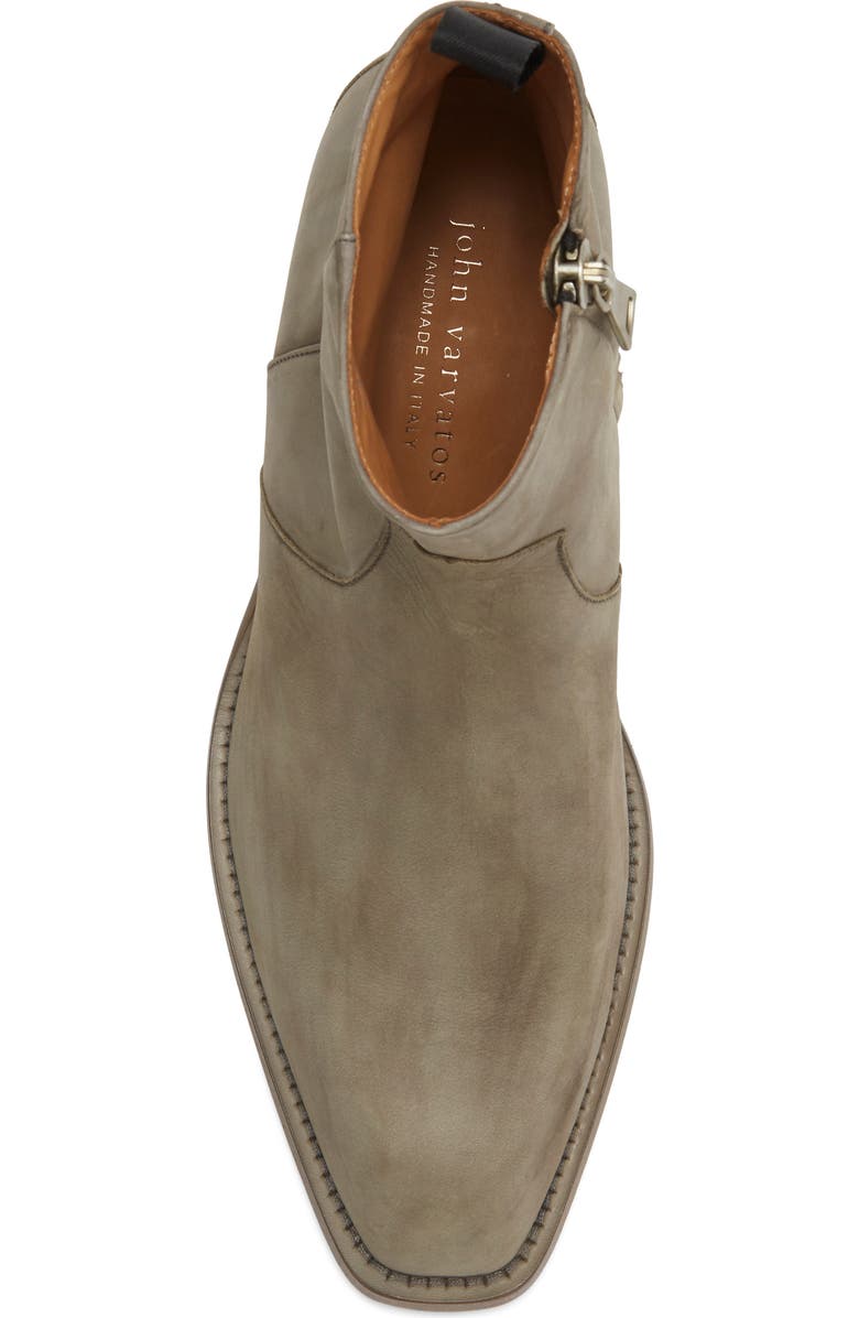 John Varvatos Rustin Zip Boot, Alternate, color, Chalk