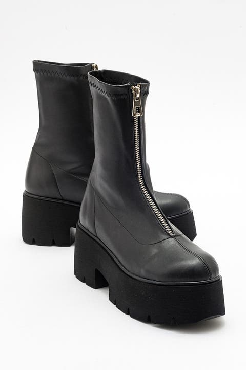 Ovil Platform Zip Boot