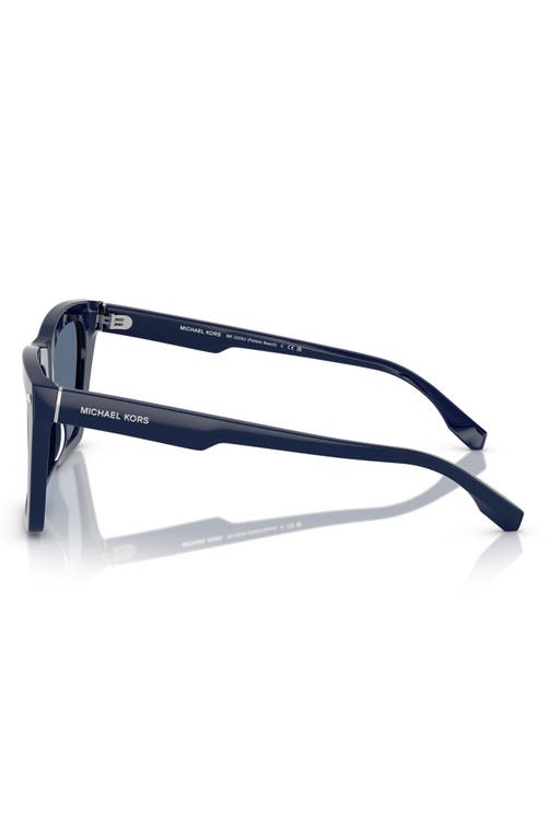 Michael Kors 56mm Square Sunglasses In Navy