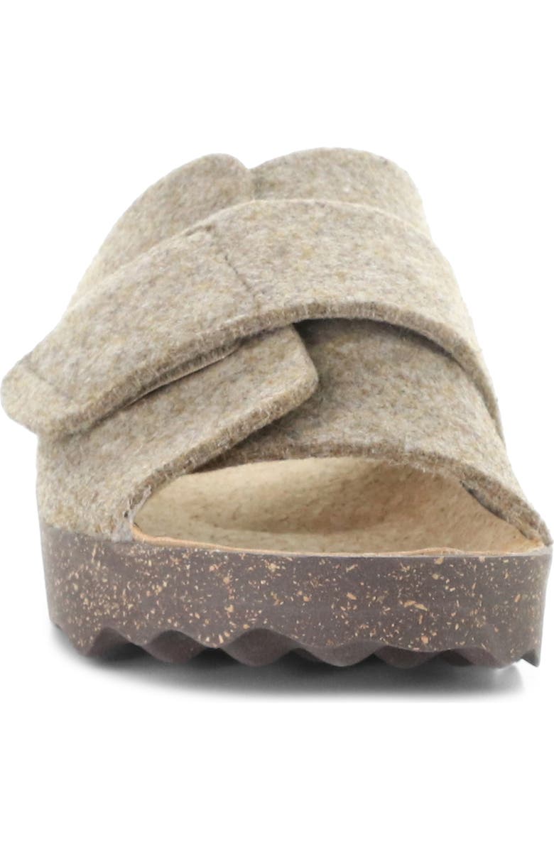 Asportuguesas by Fly London Clavi Wool Felt Slide Sandal, Alternate, color, 002 Taupe Rewooly