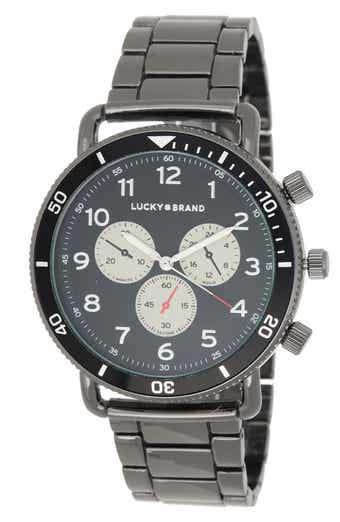 Round Chronograph Bracelet Watch, 45mm