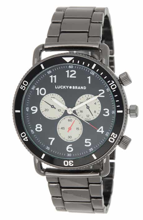 Round Chronograph Bracelet Watch, 45mm