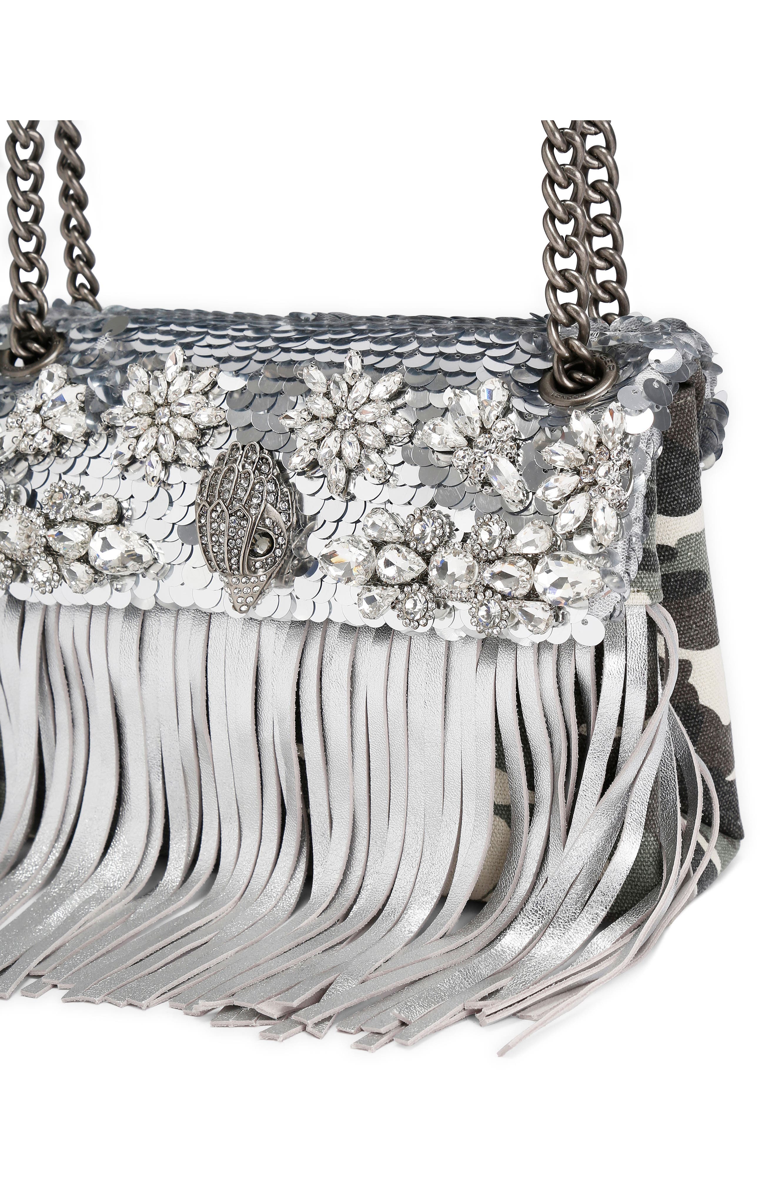 Kurt Geiger London Medium Kensington Fringe Convertible Crossbody Bag, Alternate, color, 