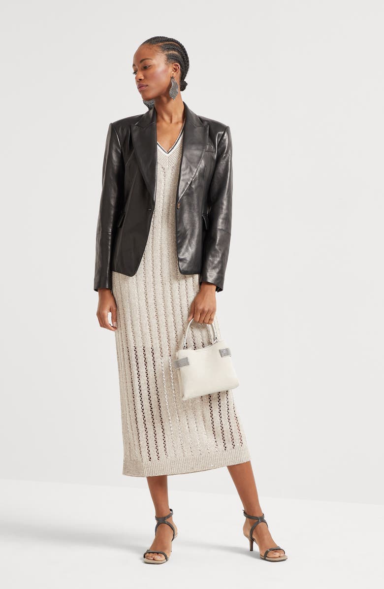 Brunello Cucinelli Dazzling knit dress, Alternate, color,