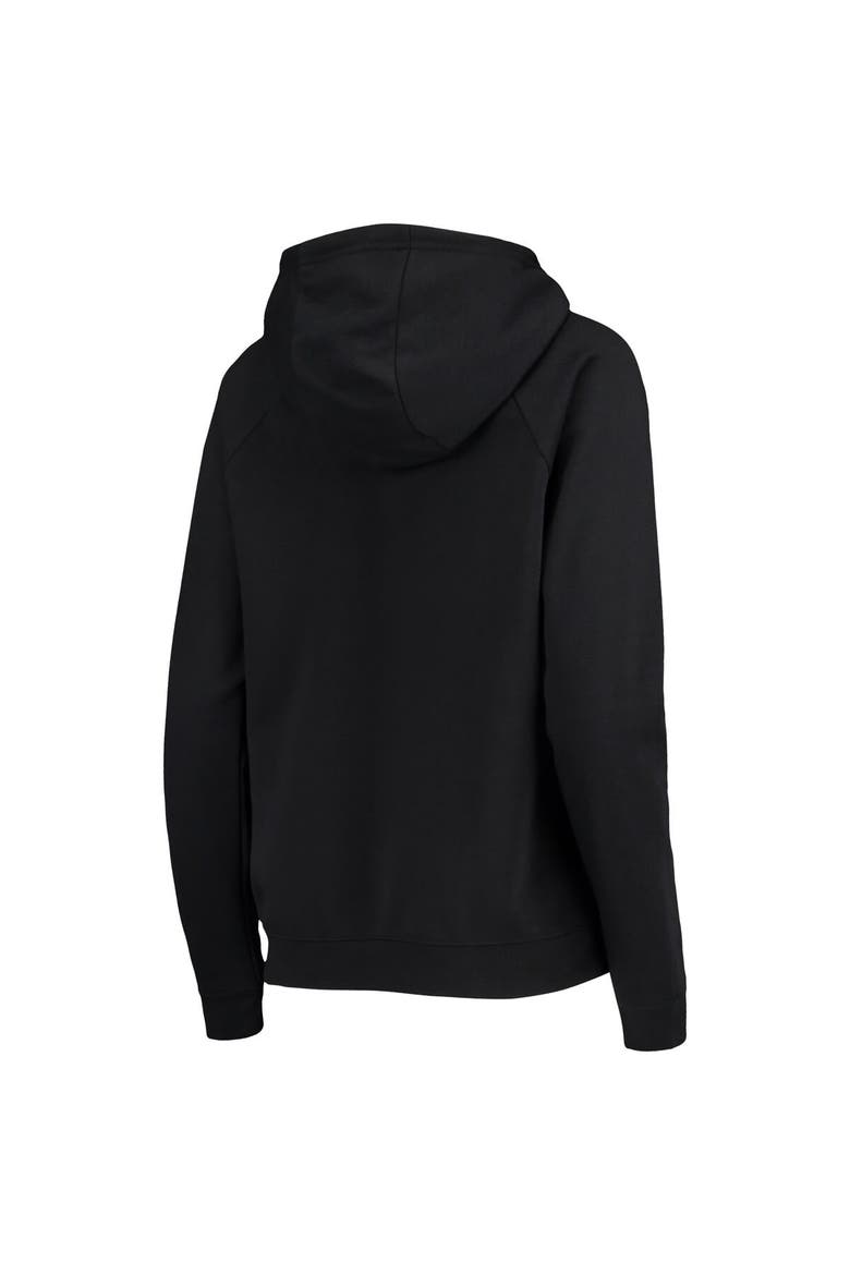 Women's Nike Black Oregon Ducks Varsity Fleece Tri-Blend Raglan Pullover Hoodie, Alternate, color, Black