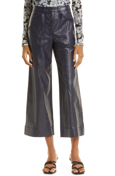 Benji Faux Leather Crop Pants
