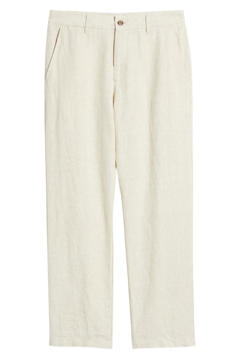 1454 Aden Flat Front Linen Chinos, Alternate, color, OAT