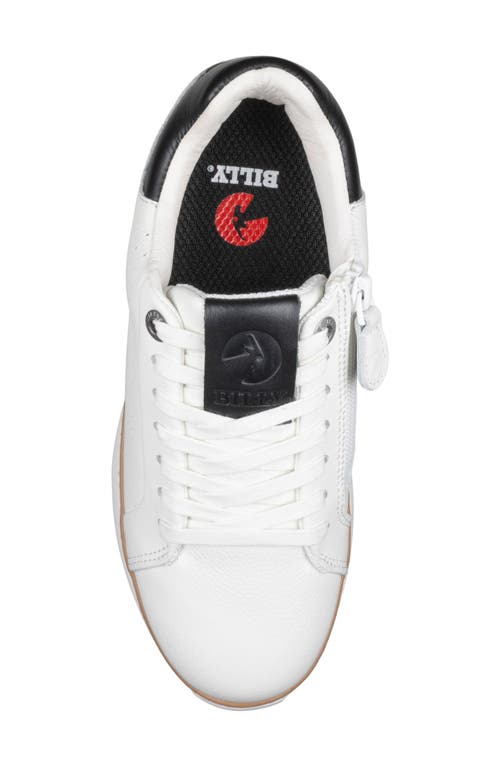 Billy Footwear Comfort Luxe Zip Around Sneaker In White