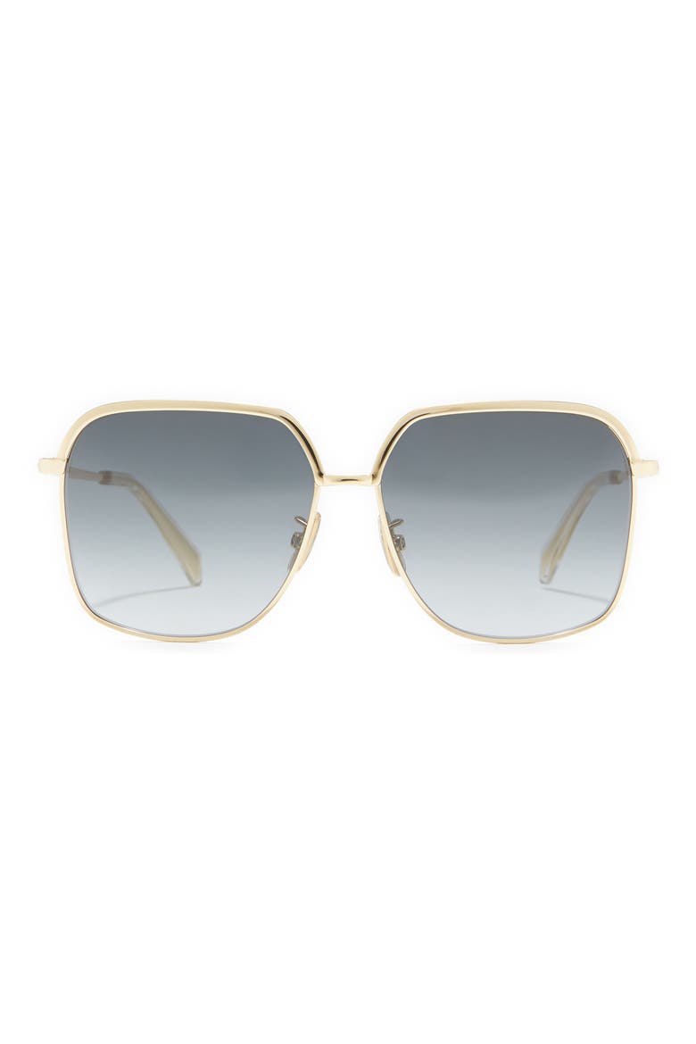 56mm Square Sunglasses, Main, color, SHINY ENDURA GOLD GRADIENT