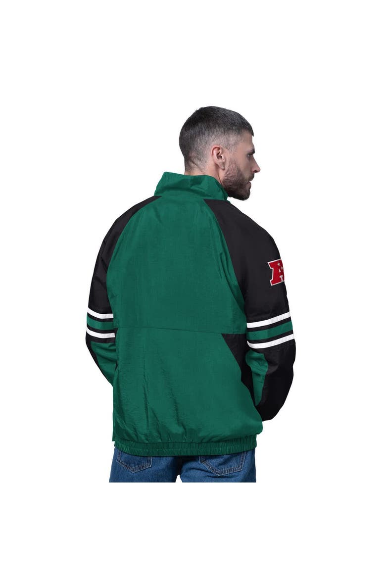 Men's Starter Green New York Jets Prospect Half-Zip Pullover, Alternate, color, Green