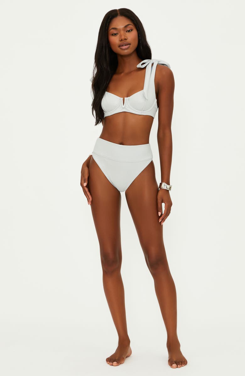 Beach Riot Blair Underwire Bikini Top, Alternate, color, Silver Shine