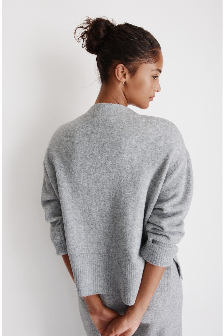 Cardigan, Alternate, color, Gray melange