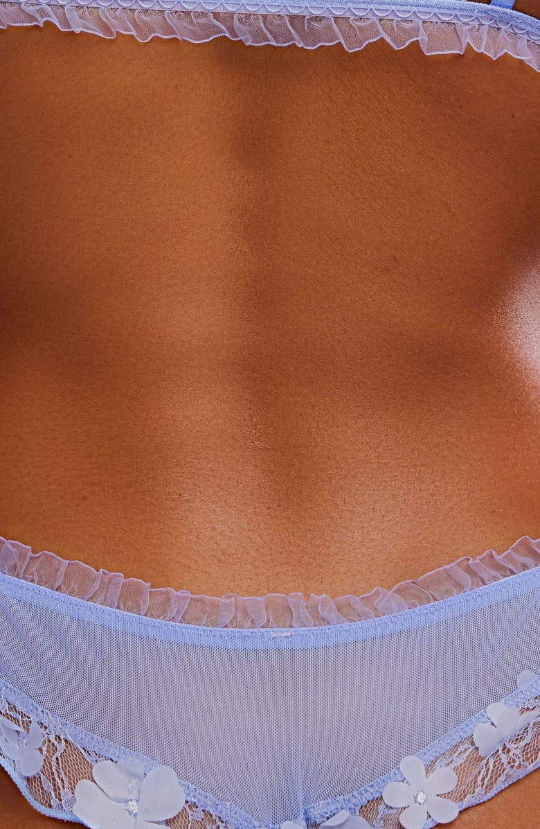 Free People Save the Date Low Rise Ruffle Thog, Alternate, color, Blue