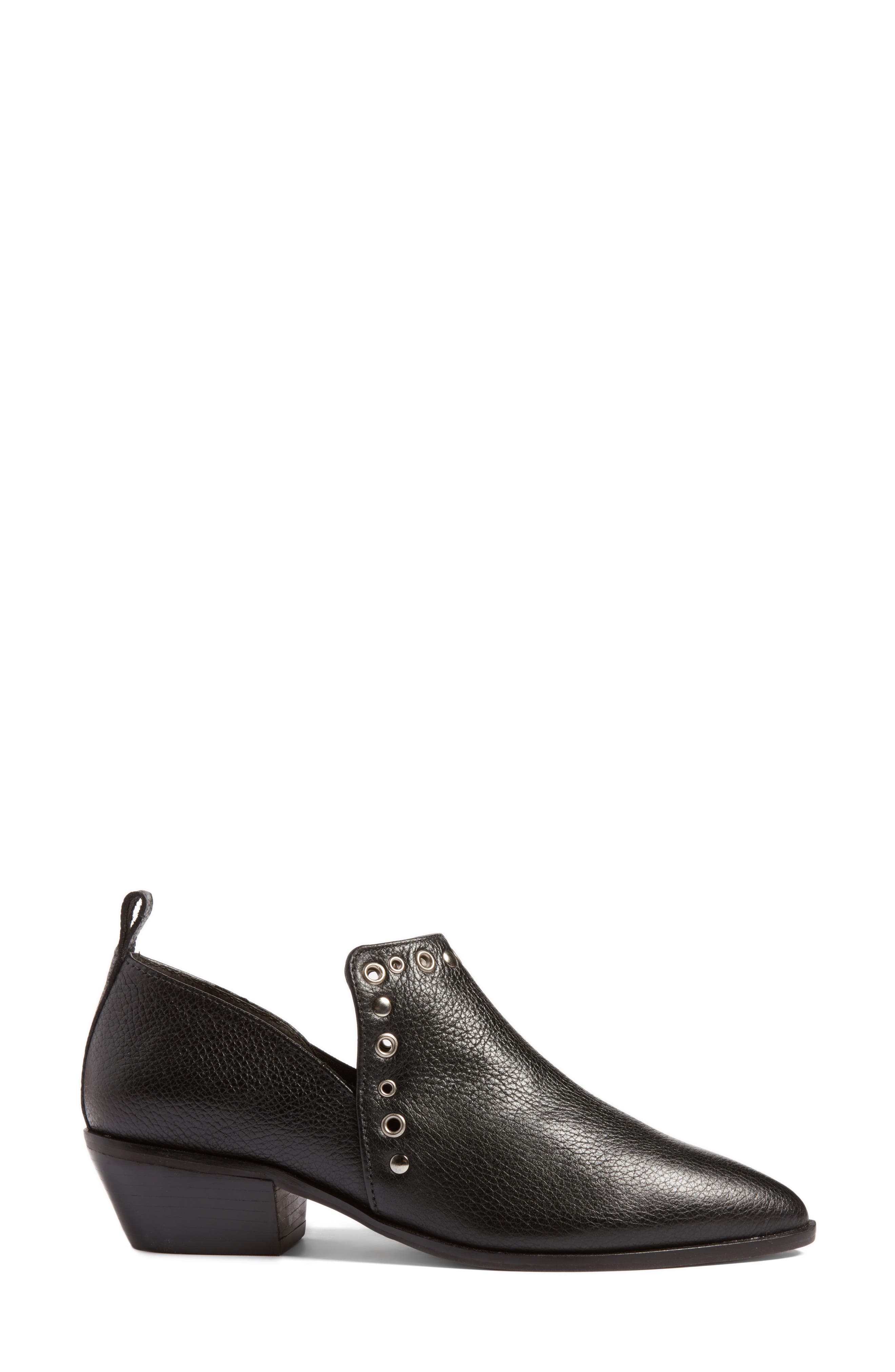 Annette Ankle Boot, Alternate, color, BLACK LEATHER