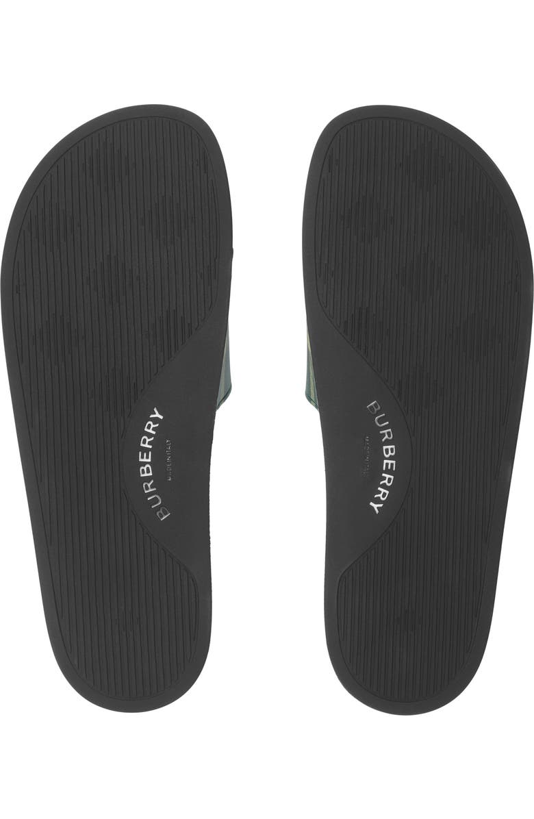 Burberry Check Slides, Alternate, color, Leaf