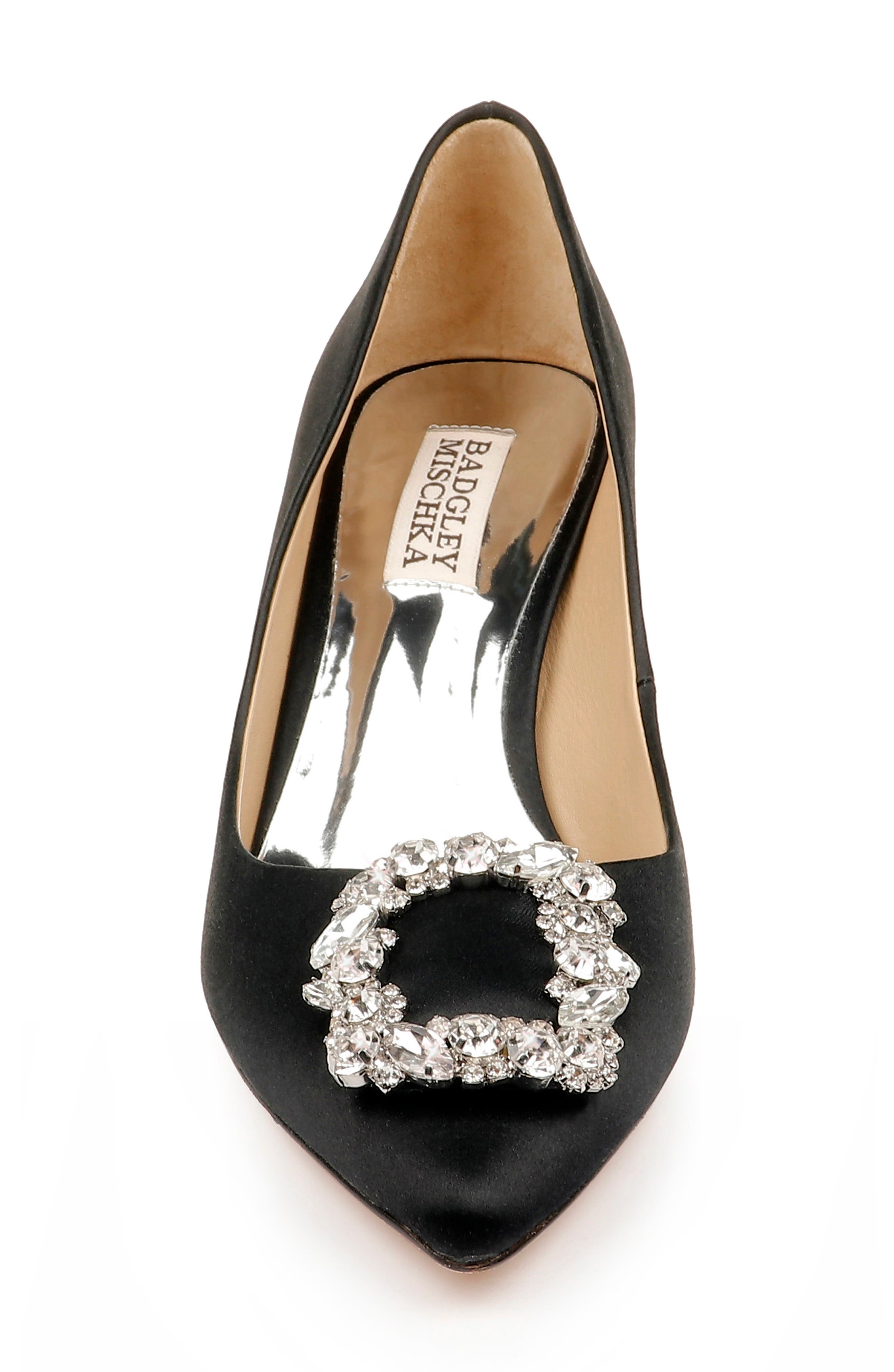 Badgley Mischka Collection Carrie Crystal Embellished Pump, Alternate, color, 