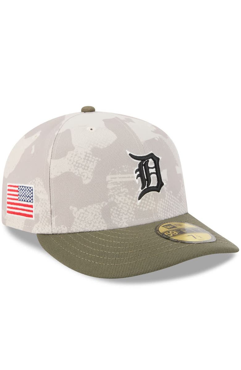 New Era Men's New Era Light Beige/Olive Detroit Tigers 2025 Armed Forces Day 59FIFTY Fitted Hat, Main, color, Light Beige