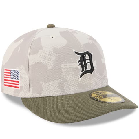 Men's New Era Light Beige/Olive Detroit Tigers 2025 Armed Forces Day 59FIFTY Fitted Hat